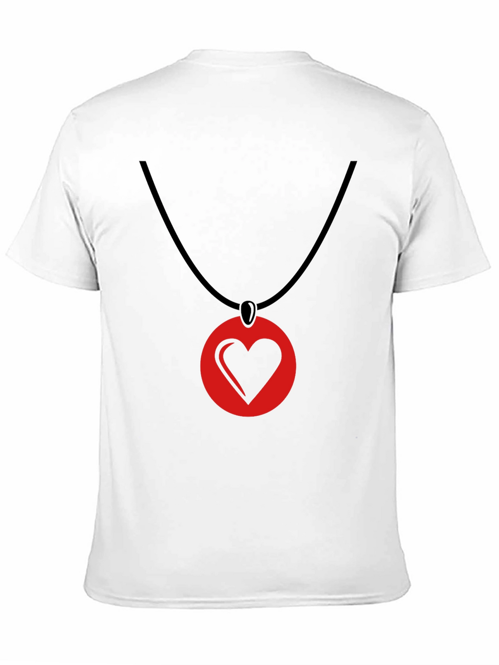 Heart Pendant T-Shirt - Stylish Graphic Tee