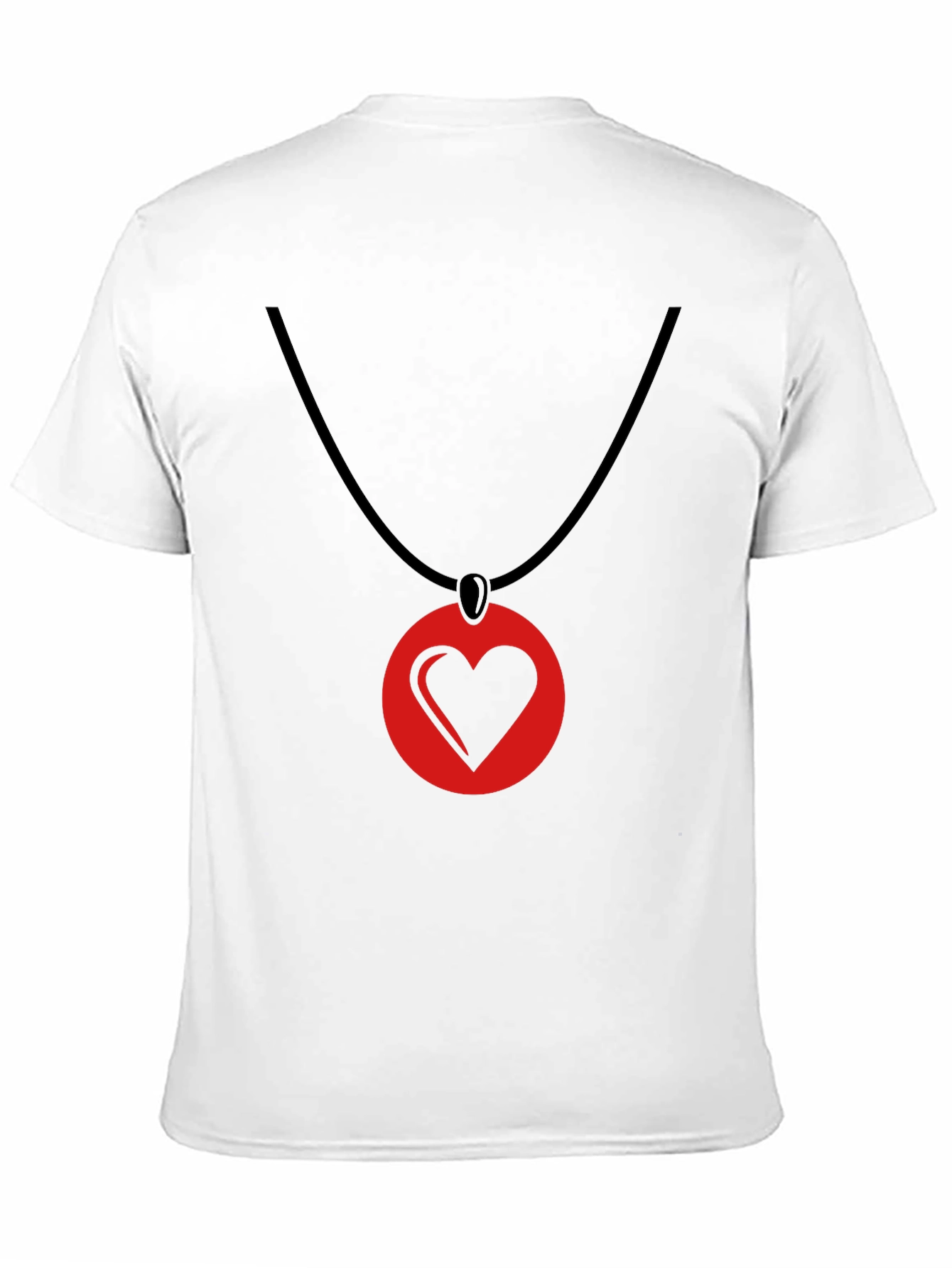 Heart Pendant T-Shirt - Stylish Graphic Tee