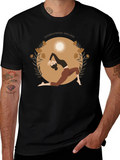 Yoga Day T-Shirt Black Cotton Meditation Tee