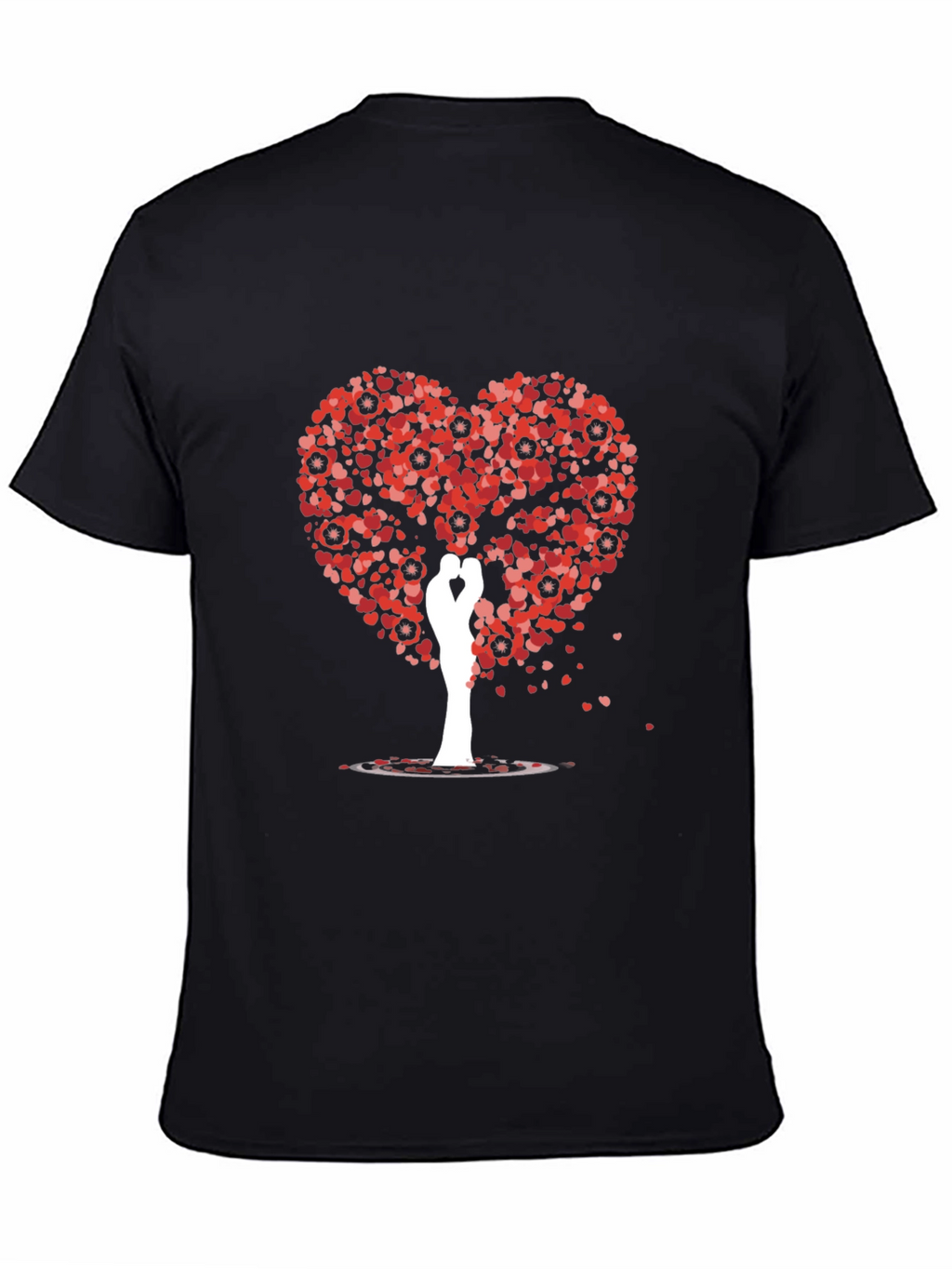 Heart Tree Lovers T-Shirt - Romantic Graphic Tee