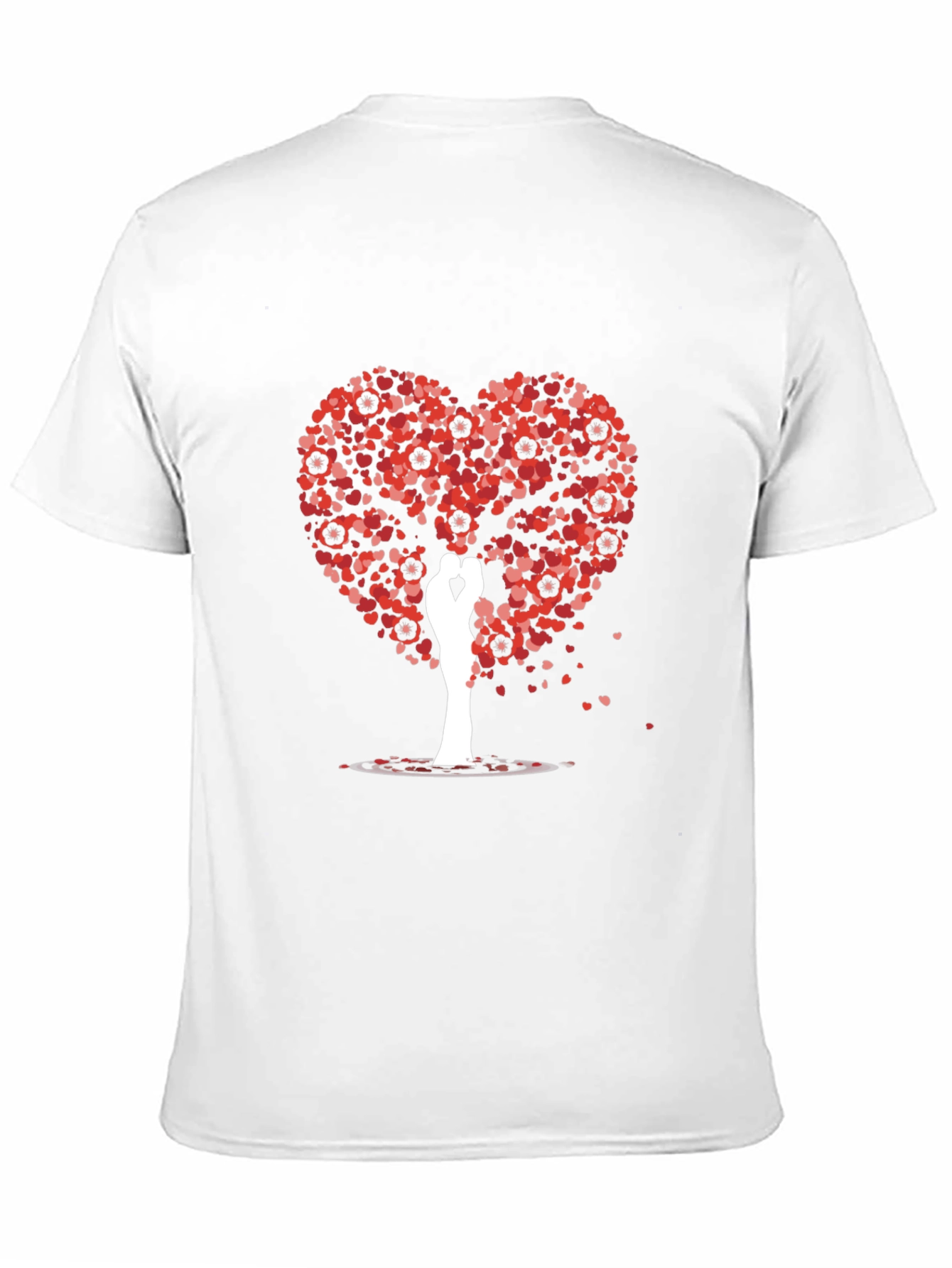 Heart Tree Lovers T-Shirt - Romantic Graphic Tee