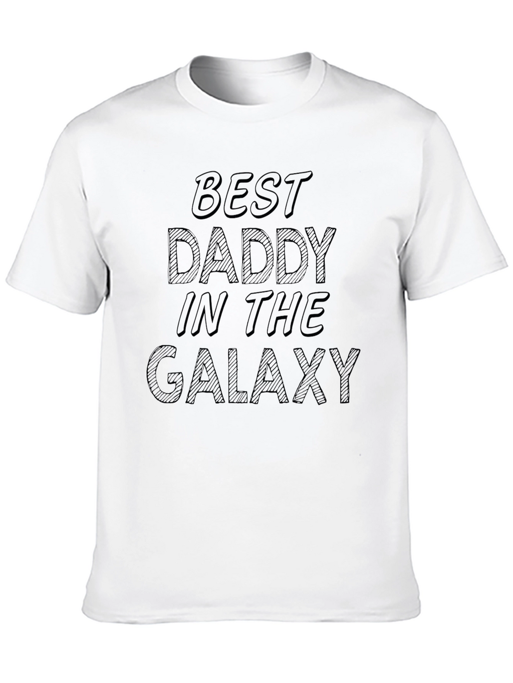 Best Daddy in the Galaxy Black T-Shirt