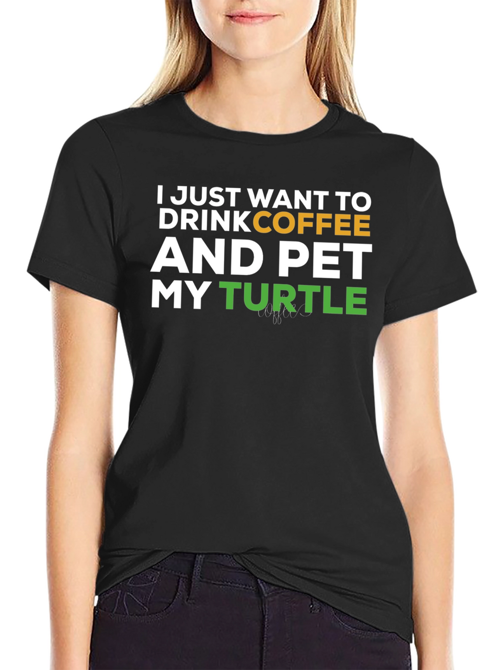 Coffee and Turtles Graphic T-Shirt