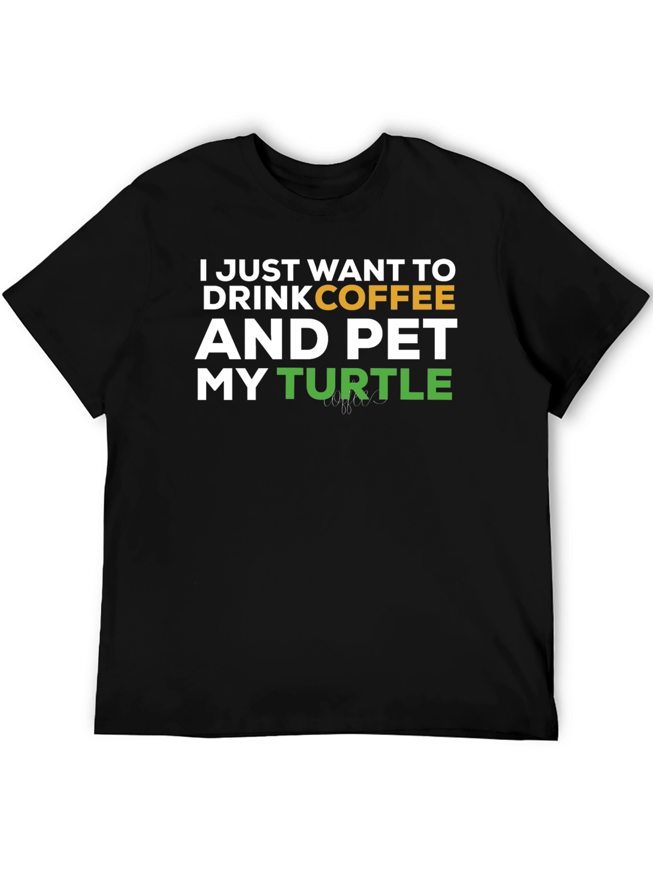 Coffee and Turtles Graphic T-Shirt