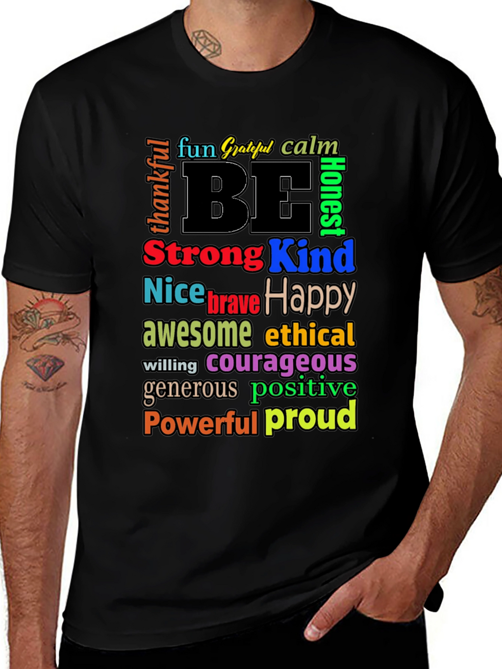 Be Kind Motivational Graphic T-Shirt