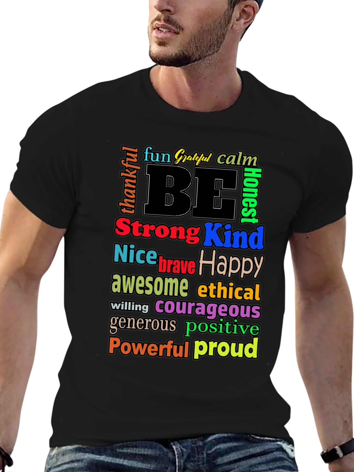 Be Kind Motivational Graphic T-Shirt