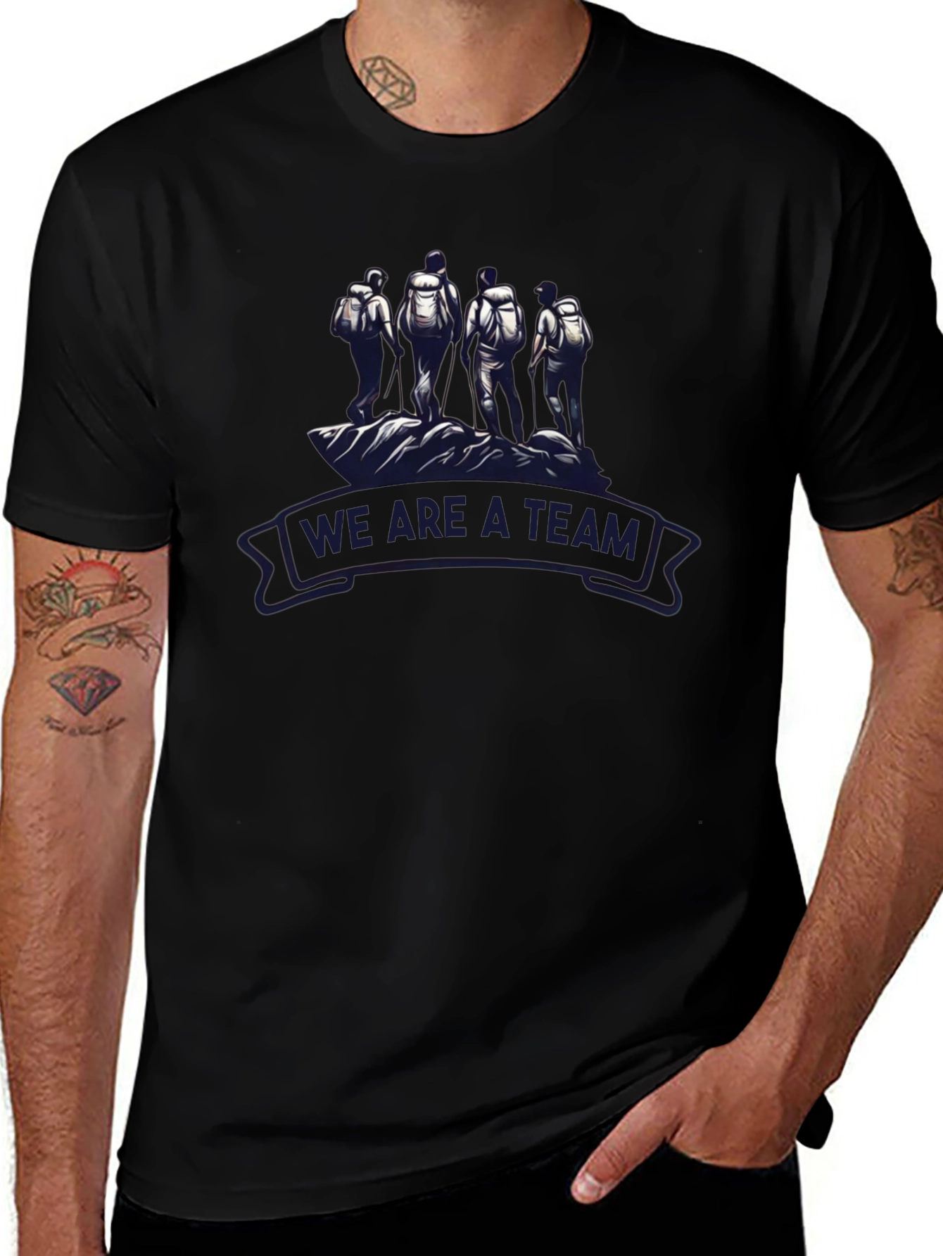 Teamwork Hiking Graphic T-Shirt