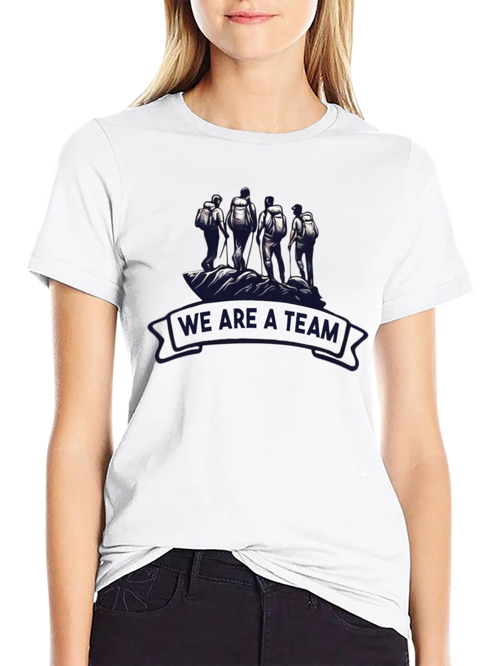 Teamwork Hiking Graphic T-Shirt