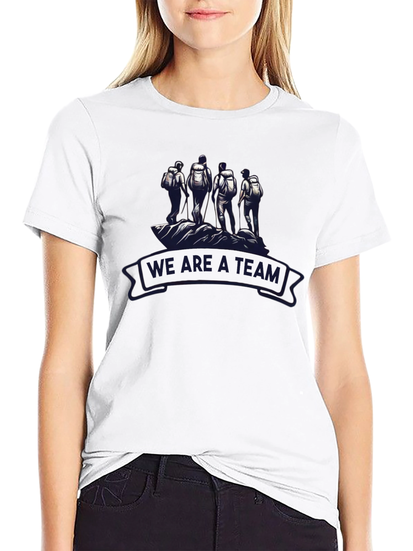 Teamwork Hiking Graphic T-Shirt