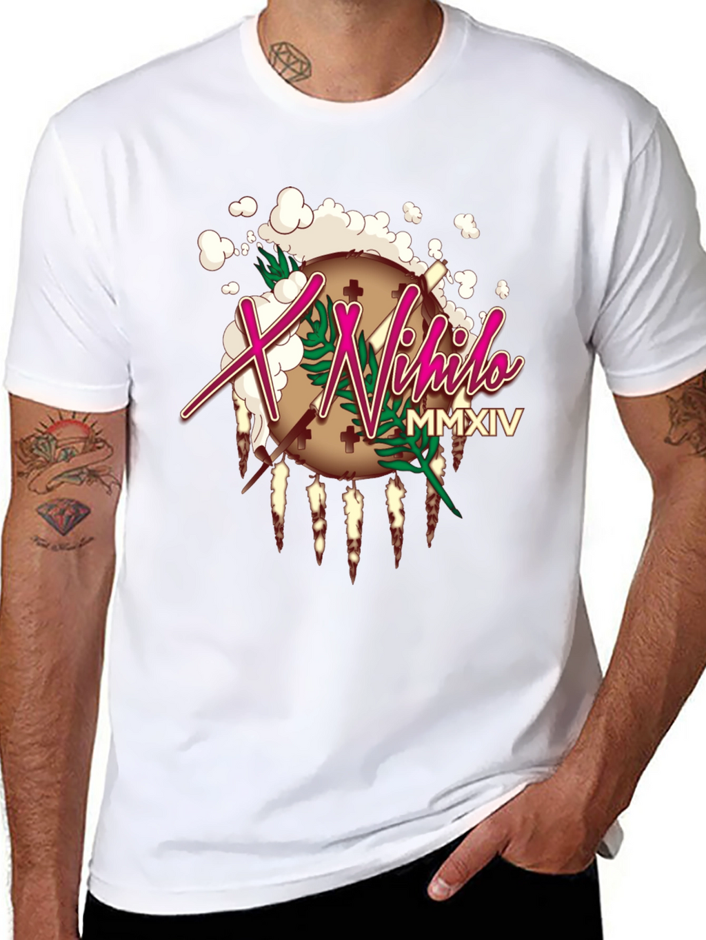 X Nihilo Graphic Print Black T-Shirt