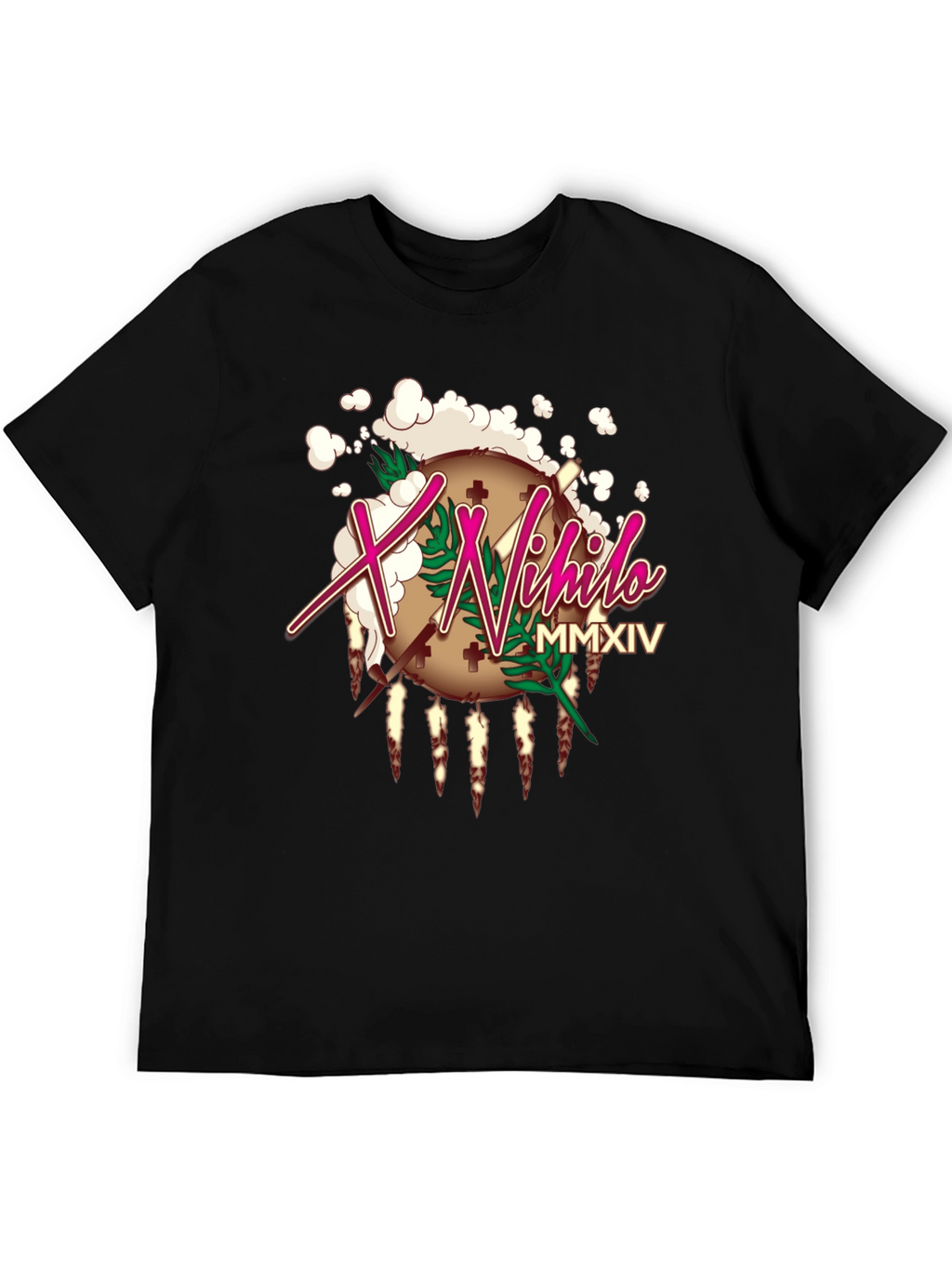 X Nihilo Graphic Print Black T-Shirt