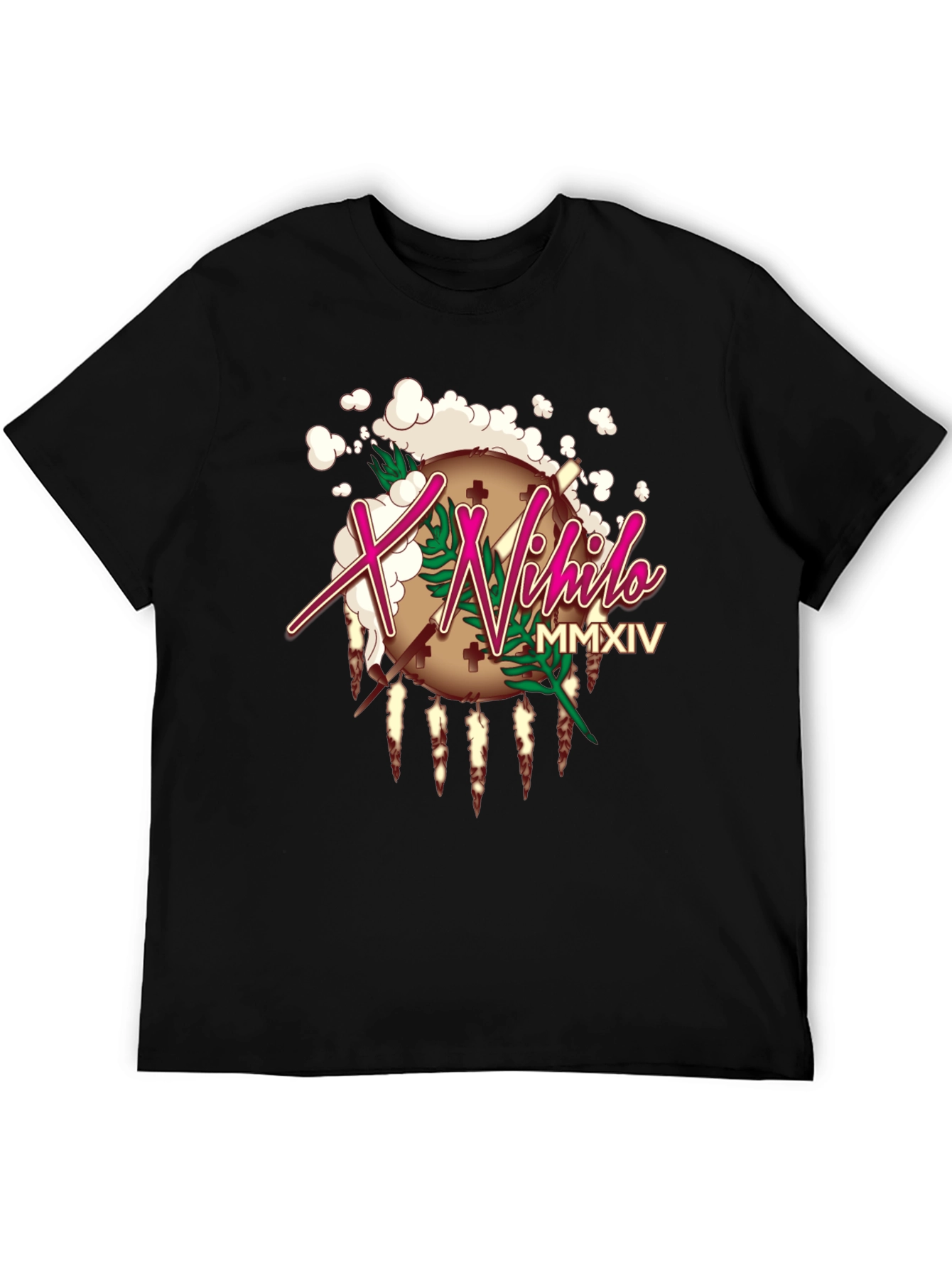 X Nihilo Graphic Print Black T-Shirt