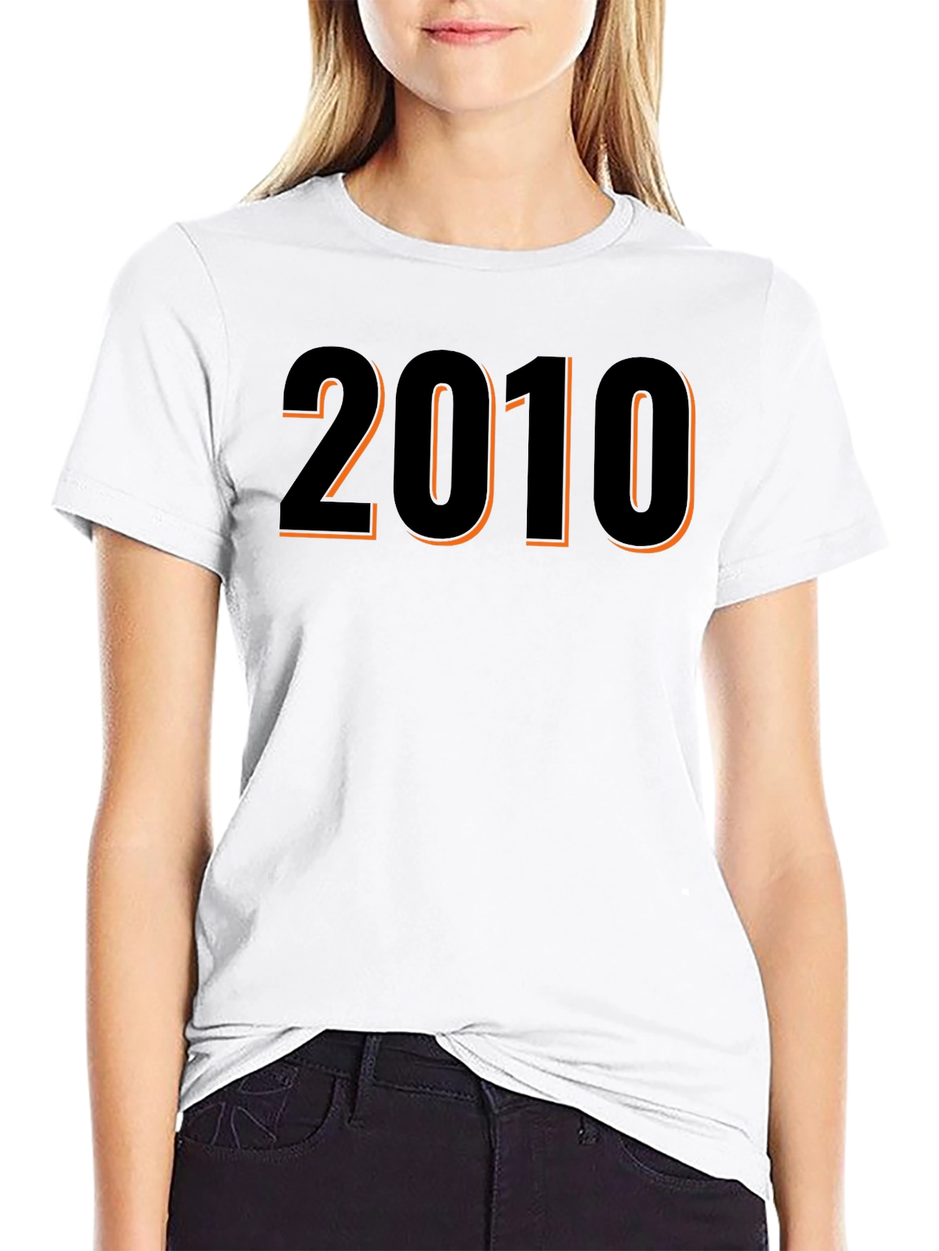 2010 Graphic T-Shirt - Black Short Sleeve Tee