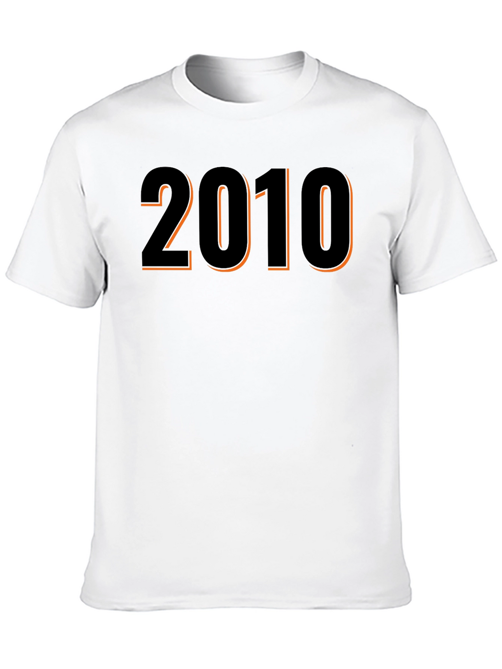 2010 Graphic T-Shirt - Black Short Sleeve Tee
