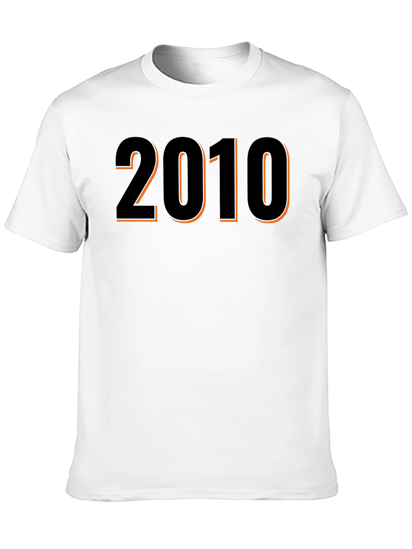 2010 Graphic T-Shirt - Black Short Sleeve Tee