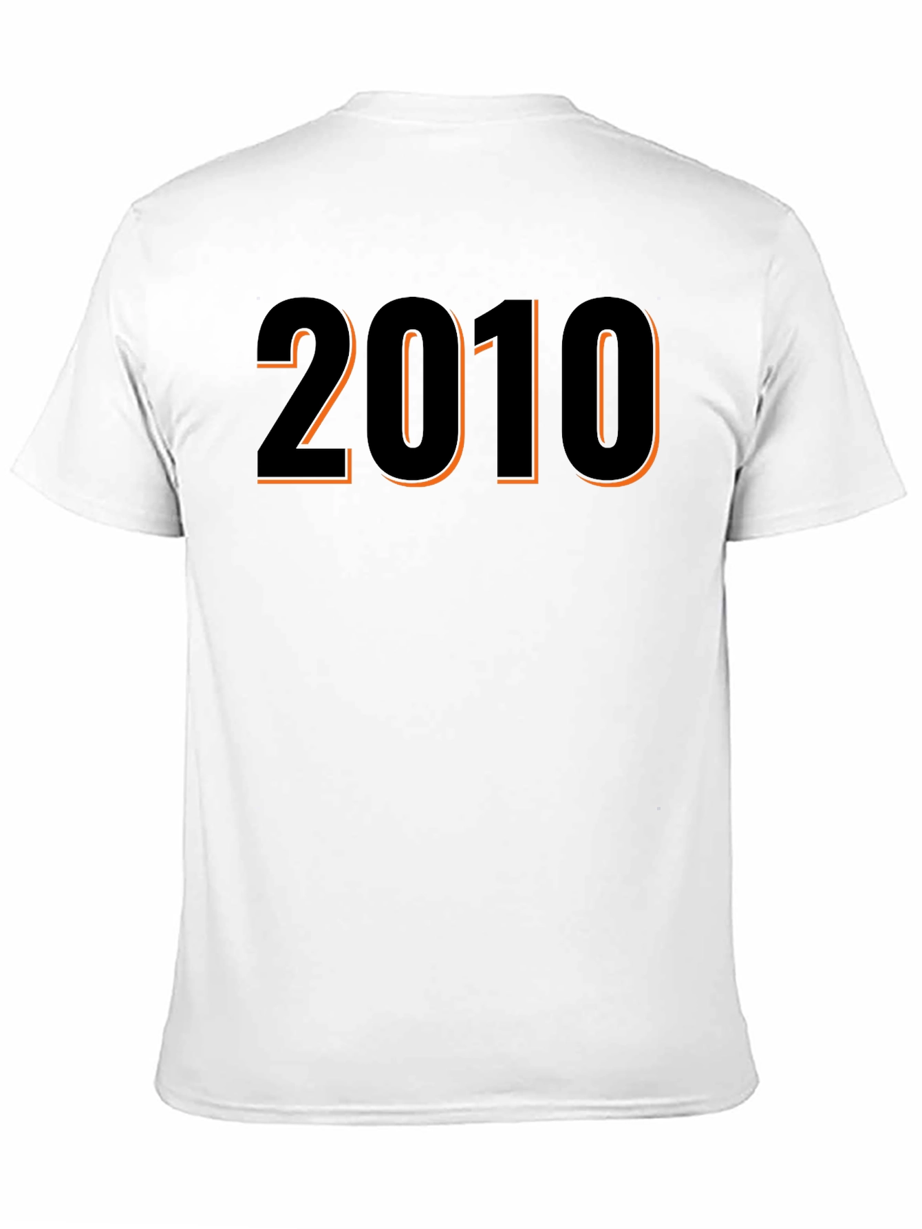 2010 Graphic T-Shirt - Black Short Sleeve Tee