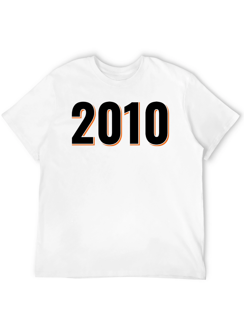 2010 Graphic T-Shirt - Black Short Sleeve Tee