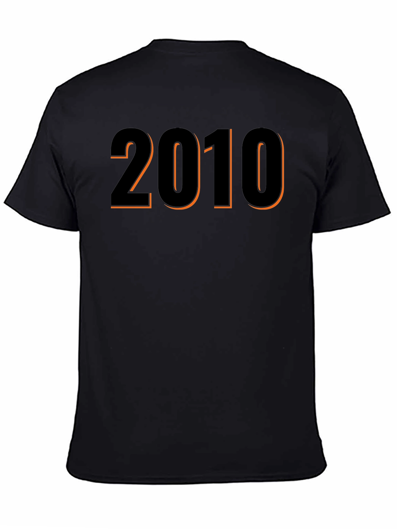 2010 Graphic T-Shirt - Black Short Sleeve Tee