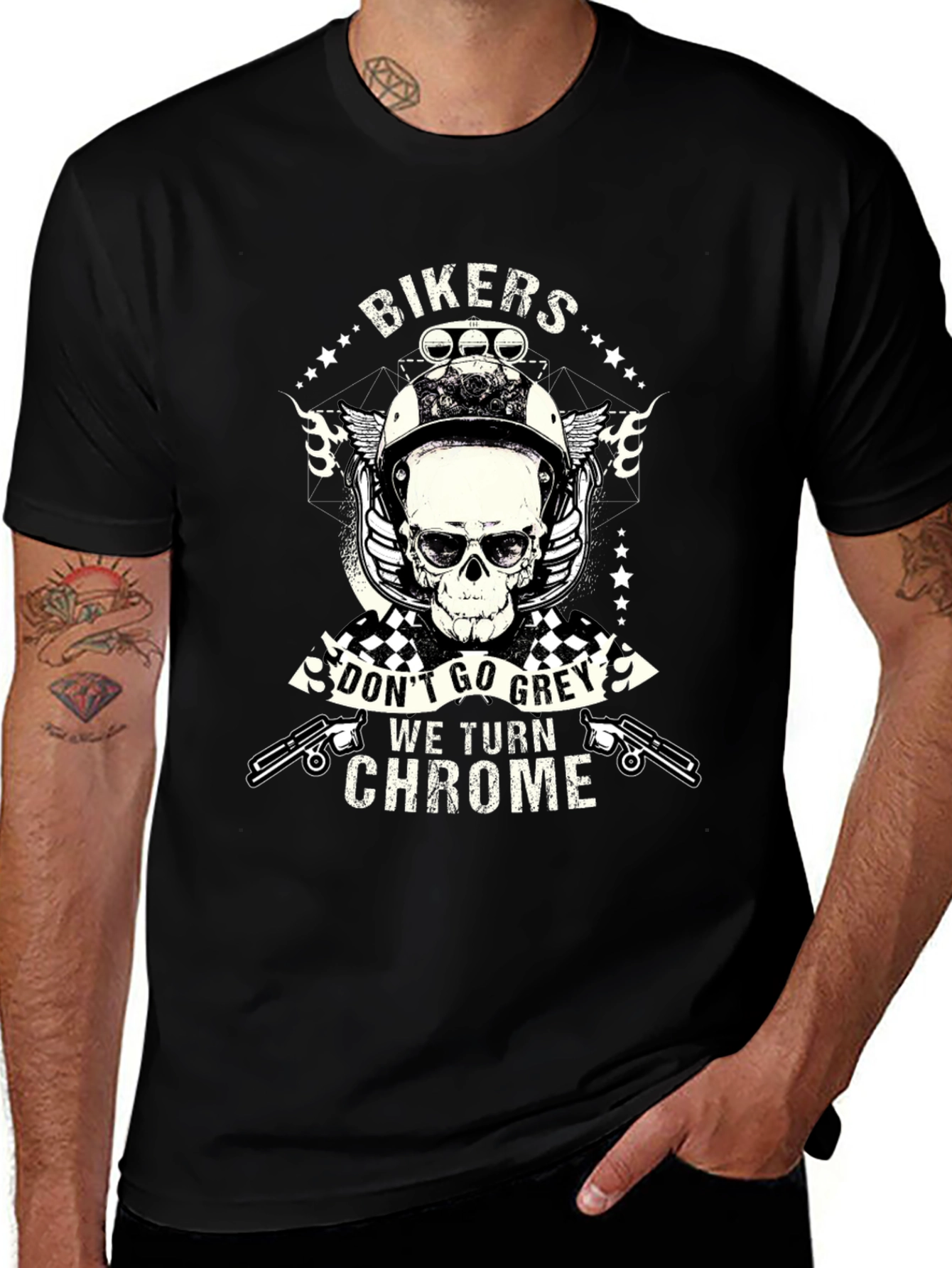 Bikers Dont Go Grey T-Shirt