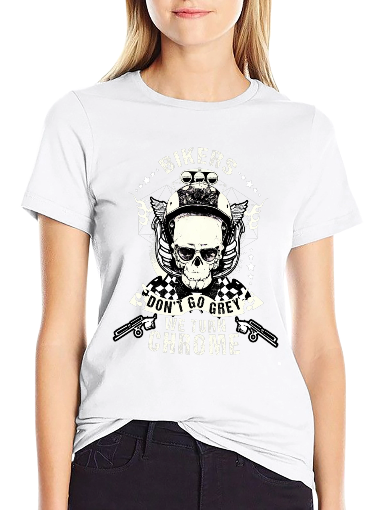 Bikers Dont Go Grey T-Shirt
