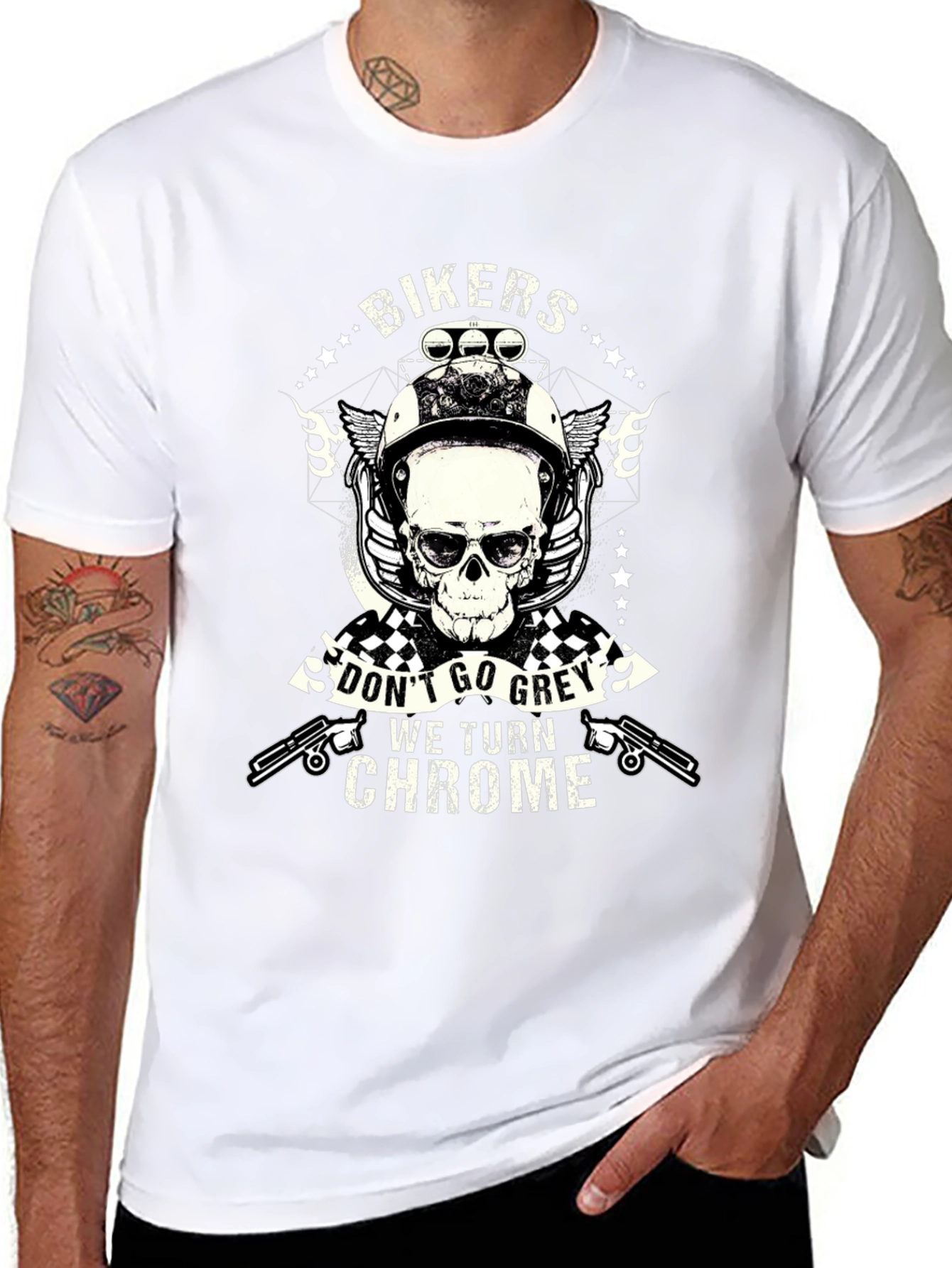 Bikers Dont Go Grey T-Shirt