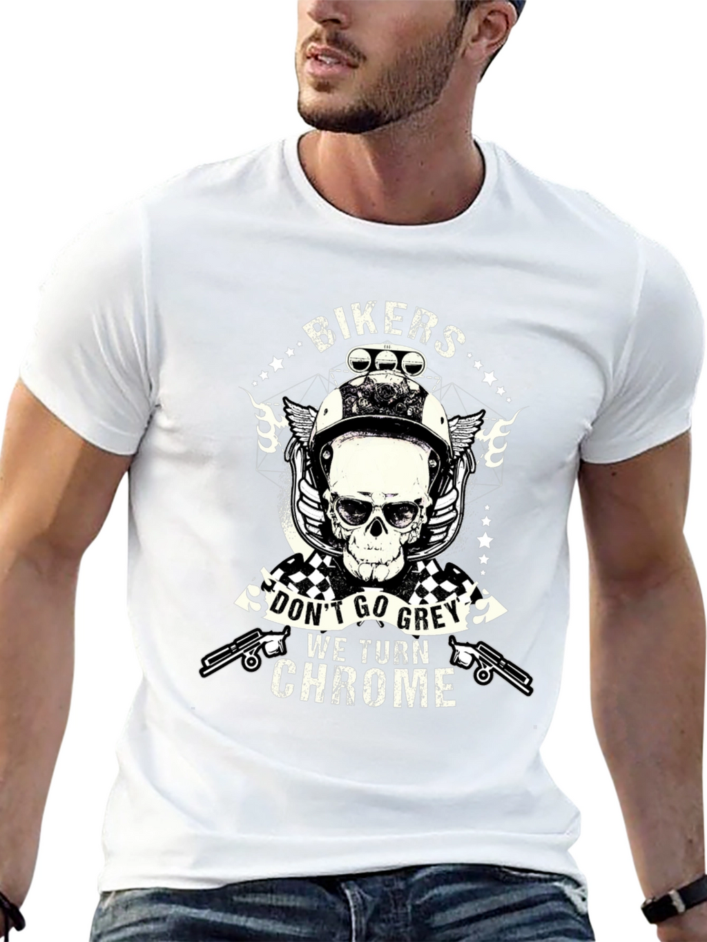 Bikers Dont Go Grey T-Shirt