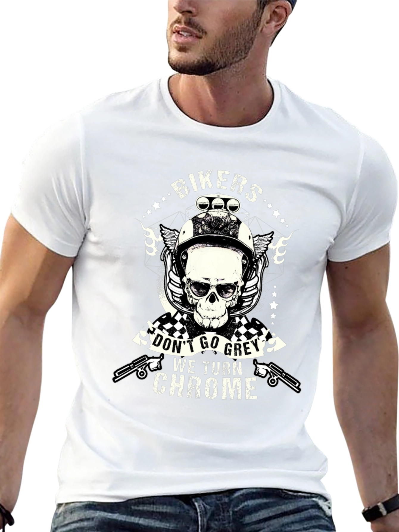 Bikers Dont Go Grey T-Shirt