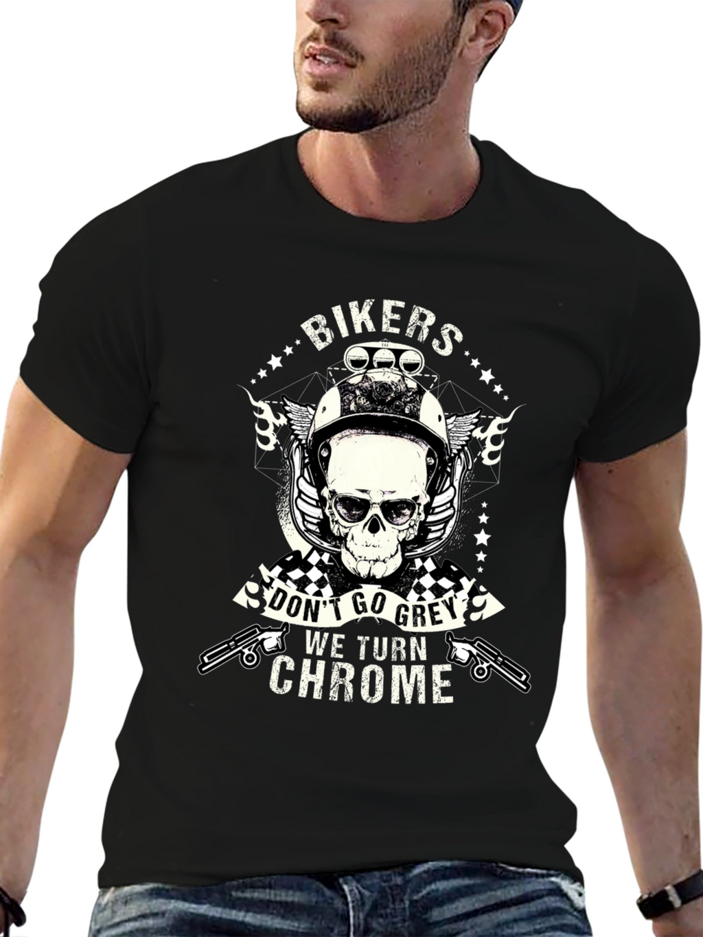 Bikers Dont Go Grey T-Shirt