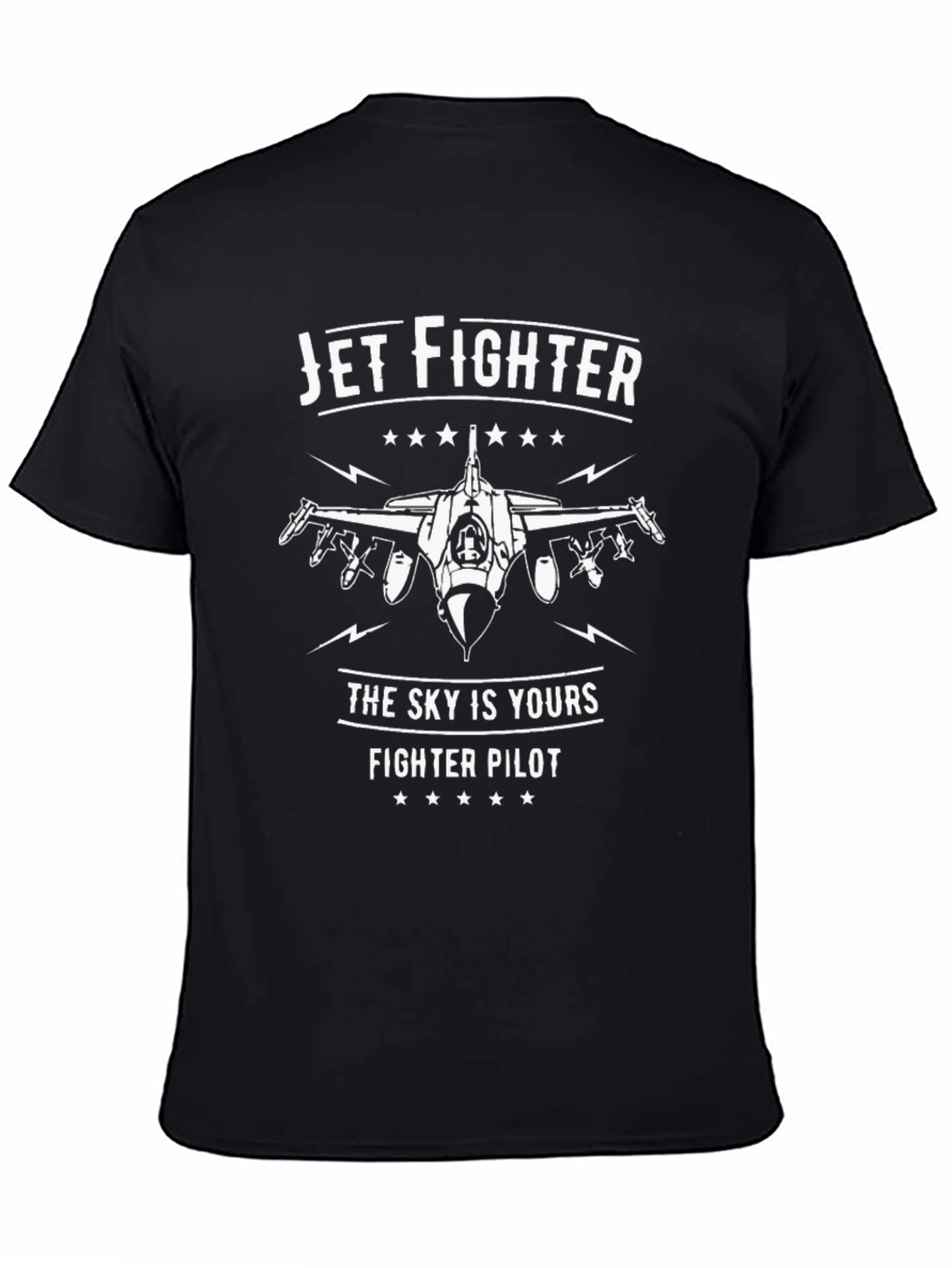 Jet Fighter Pilot Graphic T-Shirt - Sky is Yours