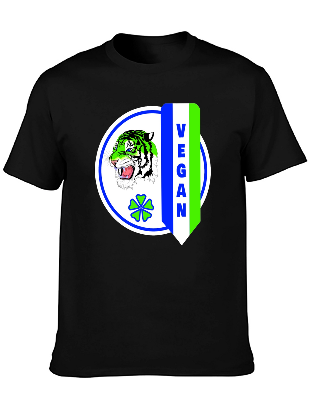 Vegan Tiger Graphic T-Shirt