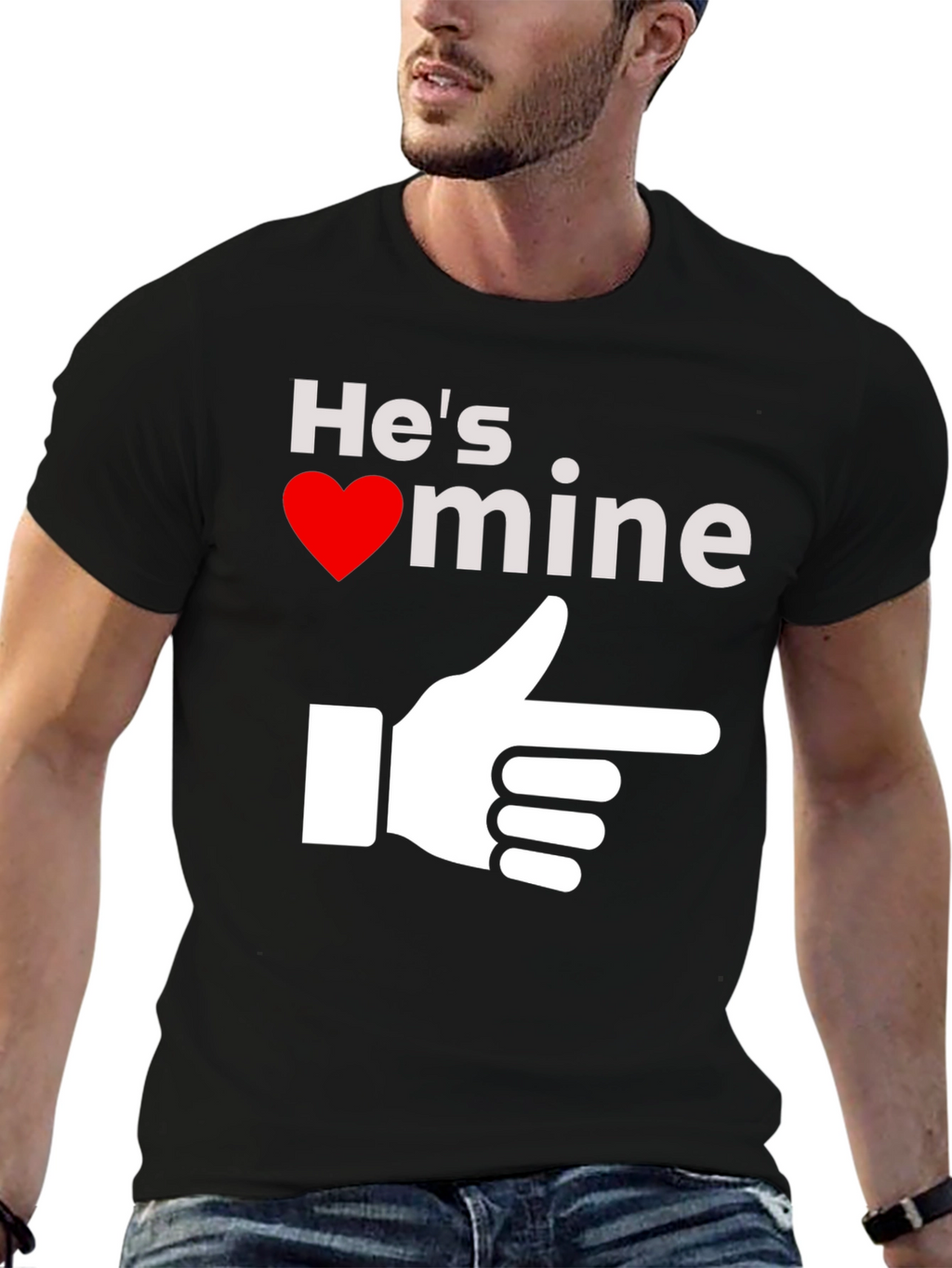 Hes Mine T-Shirt - Novelty Graphic Tee