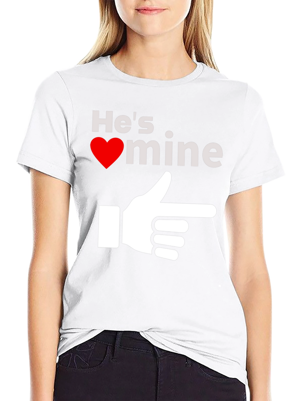 Hes Mine T-Shirt - Novelty Graphic Tee