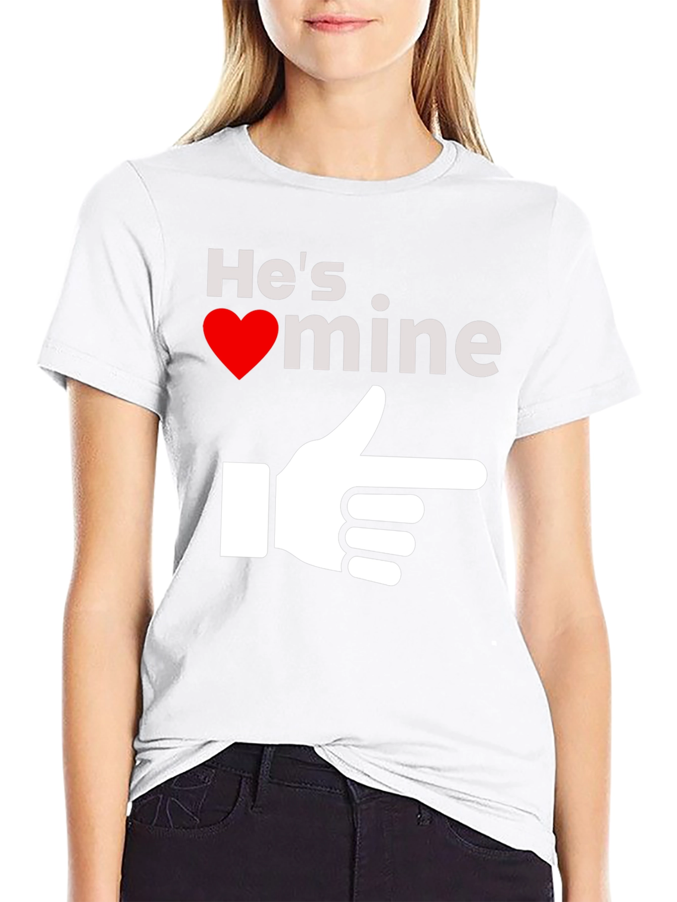 Hes Mine T-Shirt - Novelty Graphic Tee