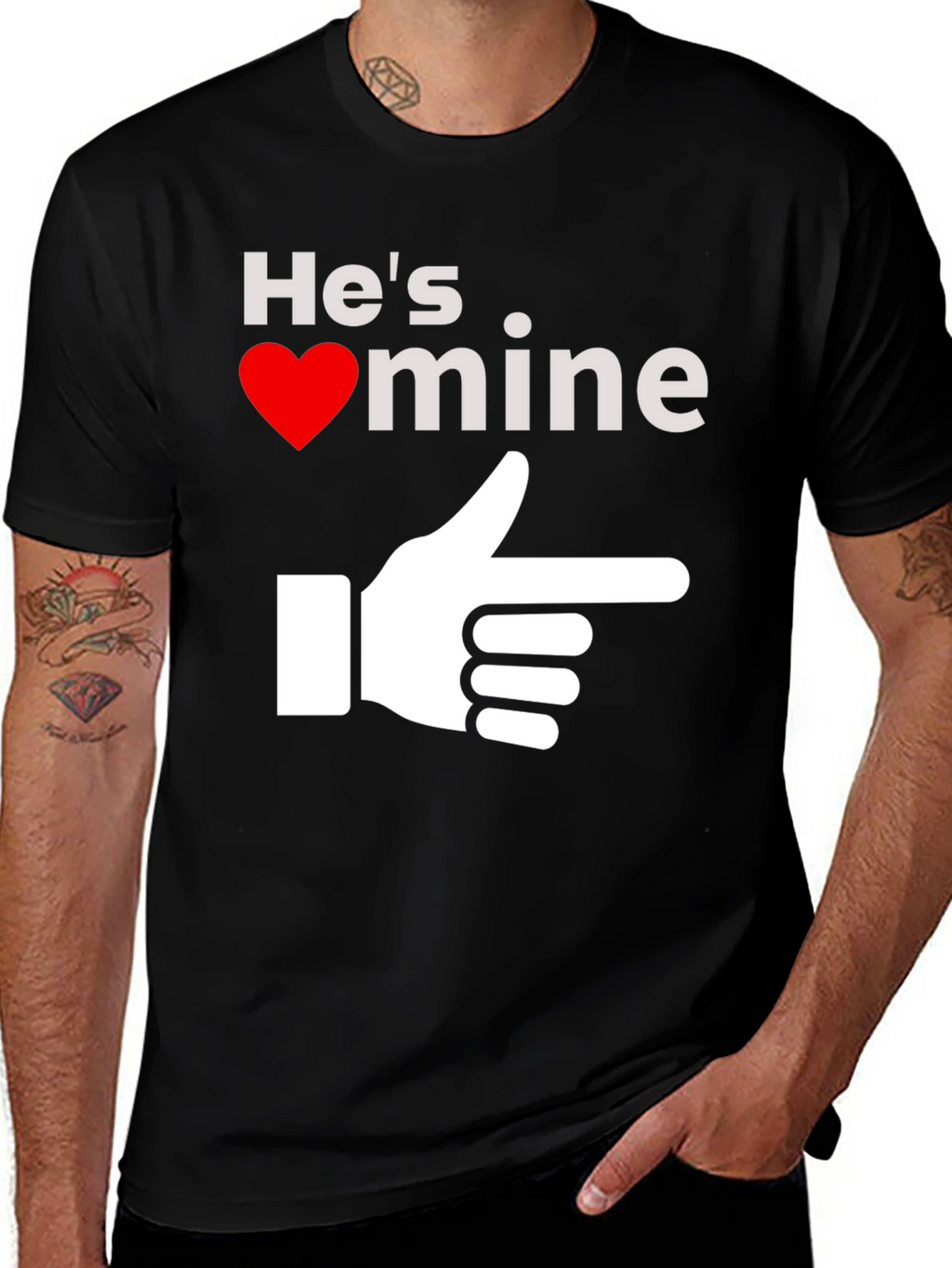 Hes Mine T-Shirt - Novelty Graphic Tee