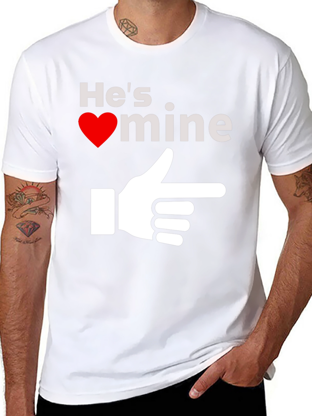 Hes Mine T-Shirt - Novelty Graphic Tee