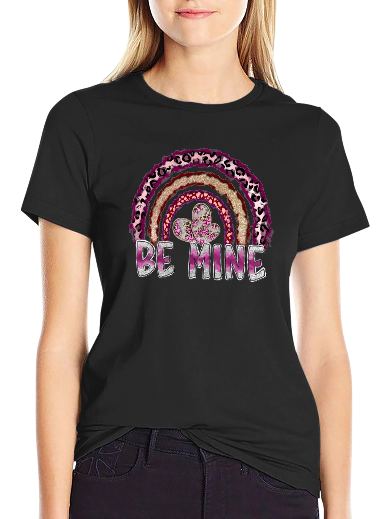 Be Mine Valentines Day Rainbow T-Shirt