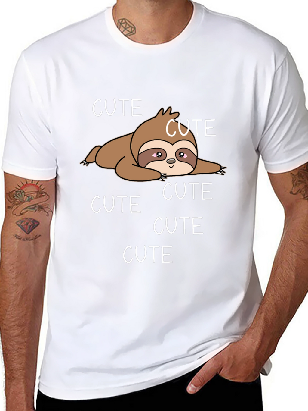 Cute Sloth T-Shirt - Casual Graphic Tee