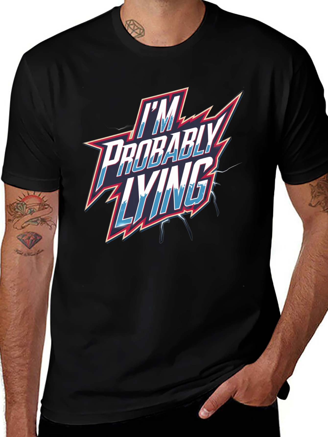 Im Probably Lying Mens Graphic T-Shirt