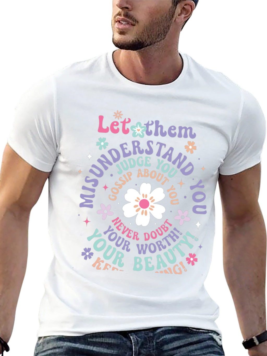 Inspirational Graphic T-Shirt - Black