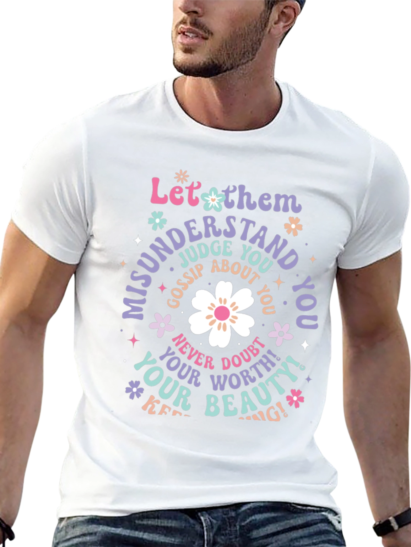 Inspirational Graphic T-Shirt - Black