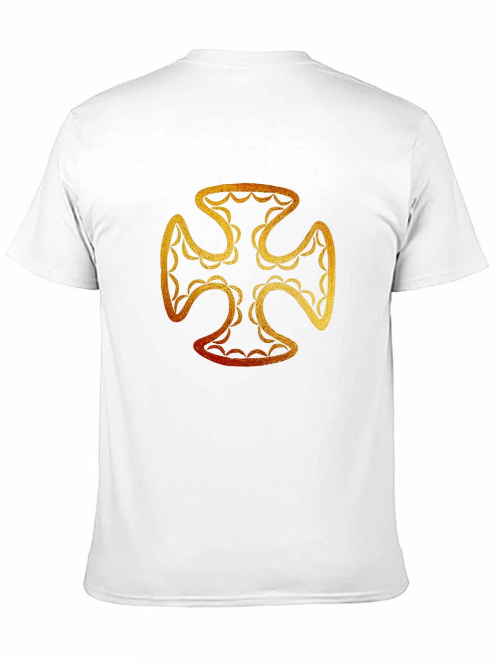 Golden Cross Graphic T-Shirt - Black