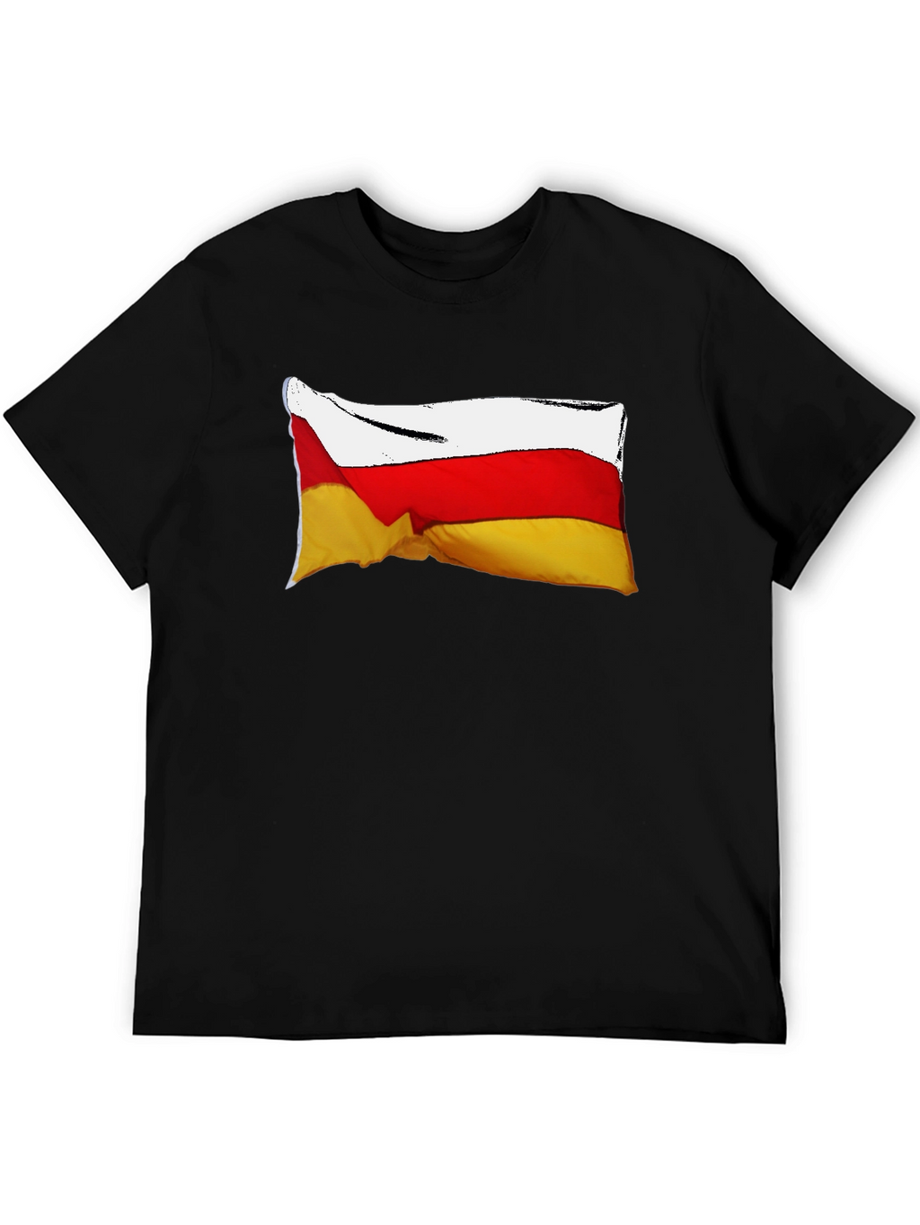 South Ossetia Flag T-Shirt - Black