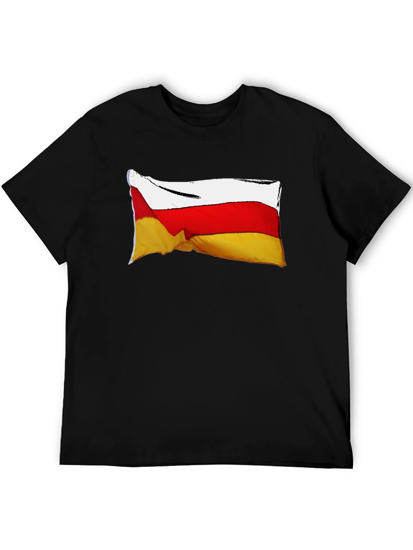 South Ossetia Flag T-Shirt - Black