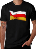 South Ossetia Flag T-Shirt - Black