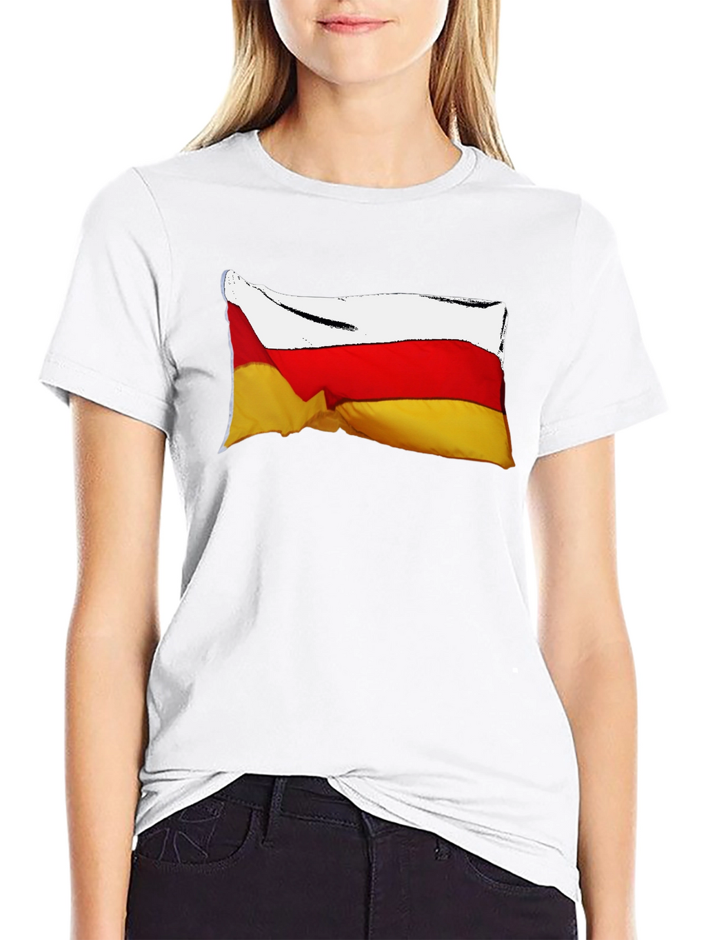 South Ossetia Flag T-Shirt - Black