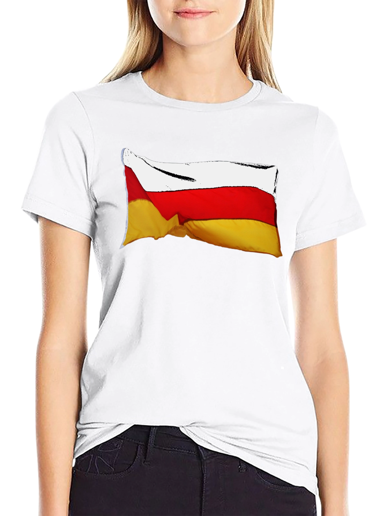 South Ossetia Flag T-Shirt - Black