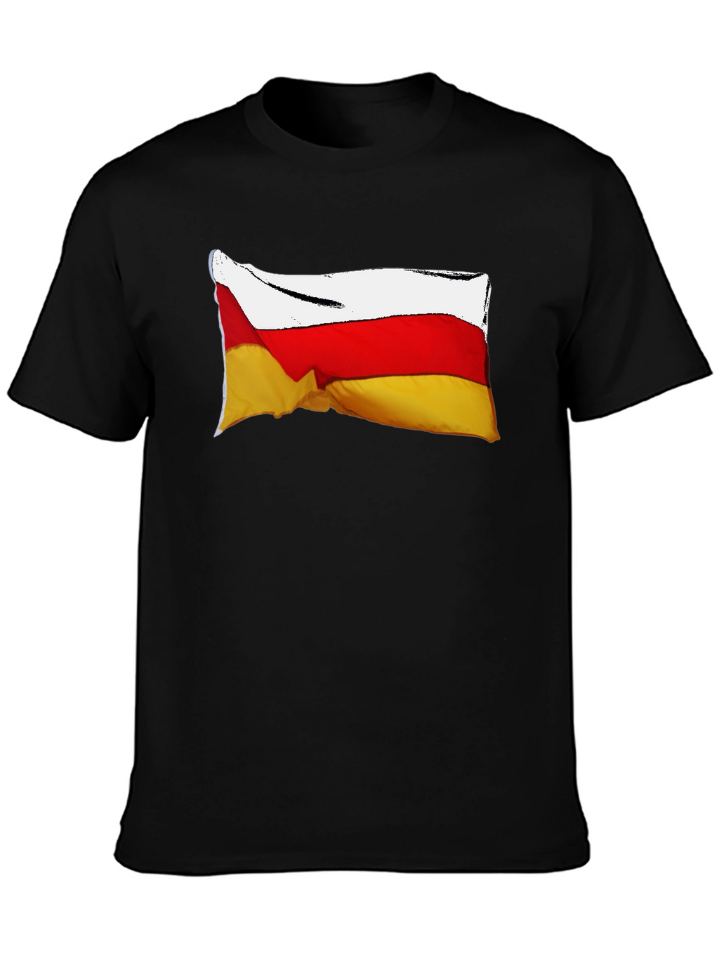 South Ossetia Flag T-Shirt - Black