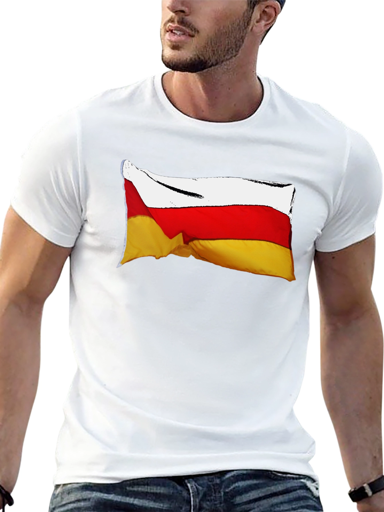 South Ossetia Flag T-Shirt - Black