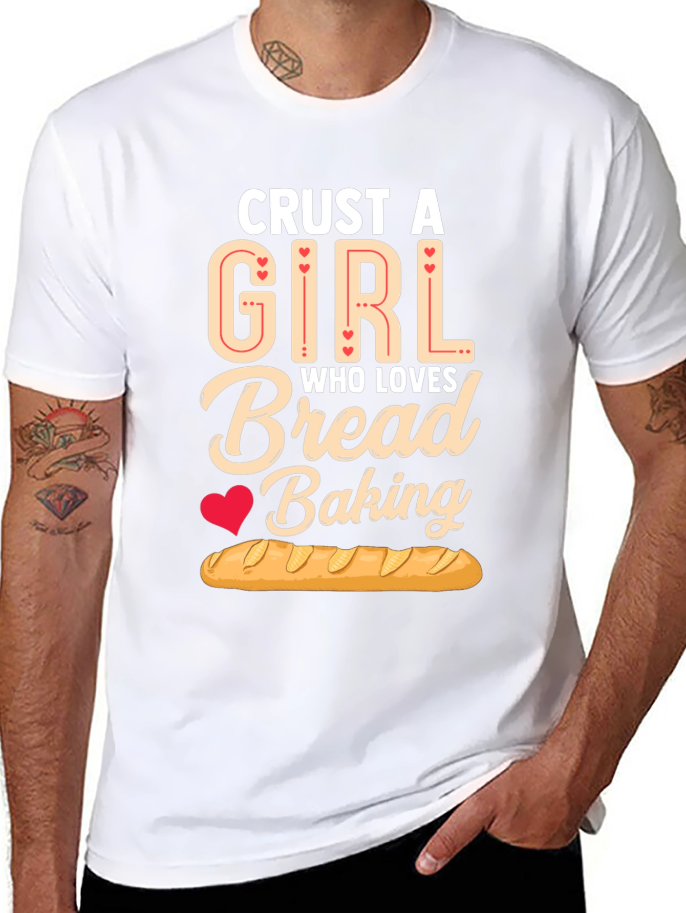Crust A Girl Who Loves Bread Baking T-Shirt