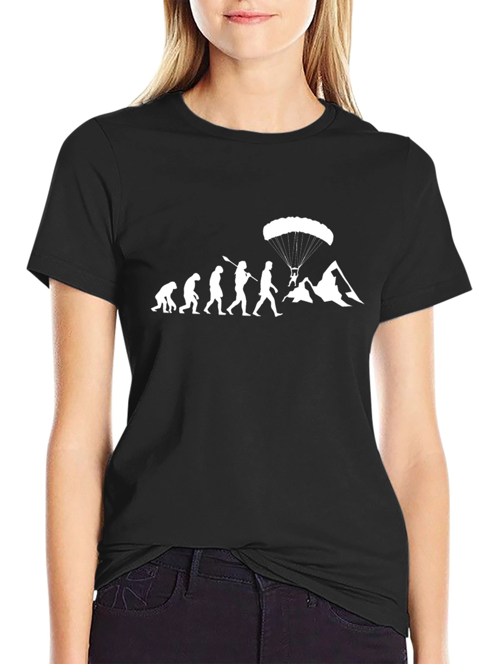 Evolution Parachute Jumper Graphic Tee